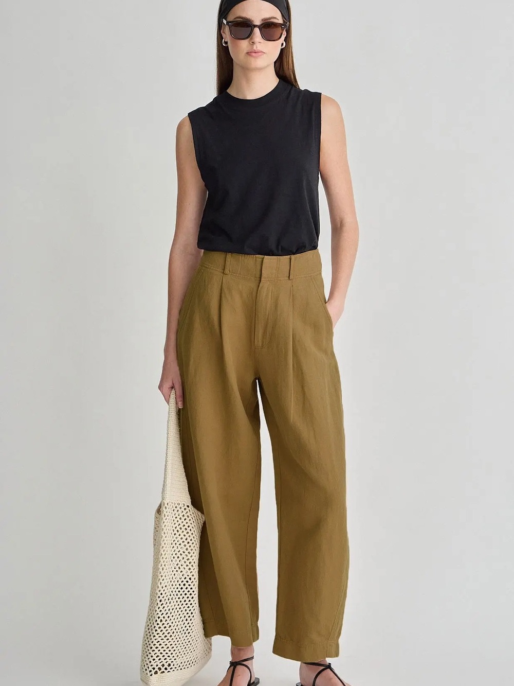 WOMENS APIECE APART BARI CROP TROUSER NWT OAK size 10 - Picture 14 of 15